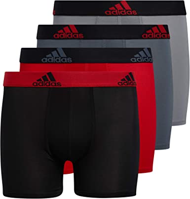 Photo 1 of adidas Youth Medium Performance Boxer Briefs Underwear (4-Pack)
