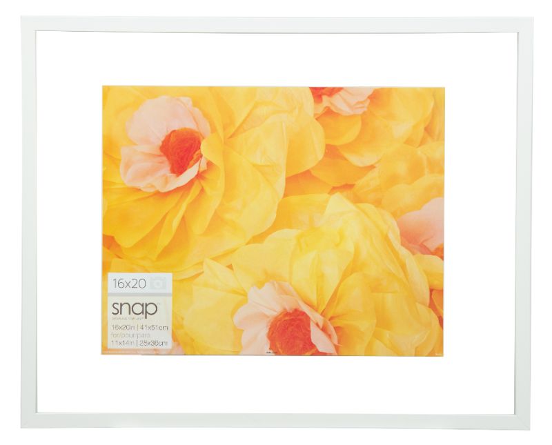 Photo 2 of 20.9" X 16.9" Float to 11" X 14" Frame White - Gallery Solutions
