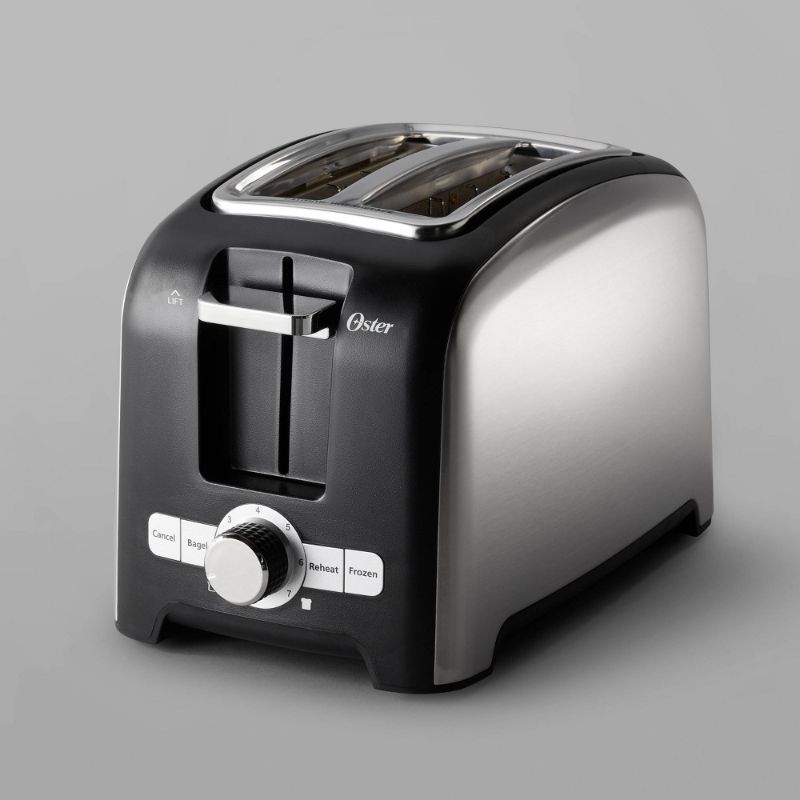 Photo 1 of Oster 2 Slice Wide Slot Toaster - Brushed Stainless Steel 2153501
