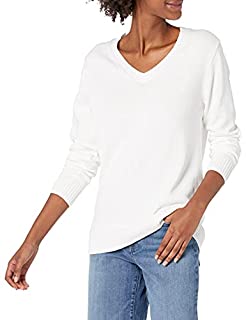 Photo 1 of Amazon Brand - Daily Ritual Women's Fine Gauge Stretch V-Neck Long-Sleeve Pullover Sweater
XL 