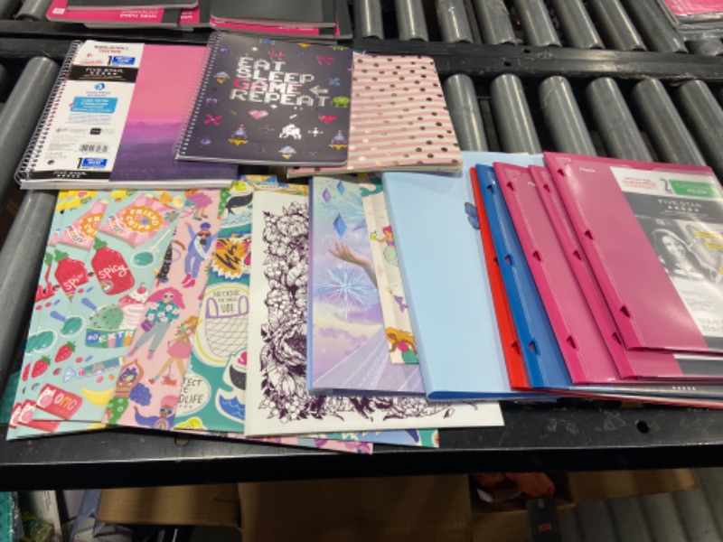 Photo 1 of PACK OF FOLDERS AND NOTEBOOKS RANDOM DESIGNS 