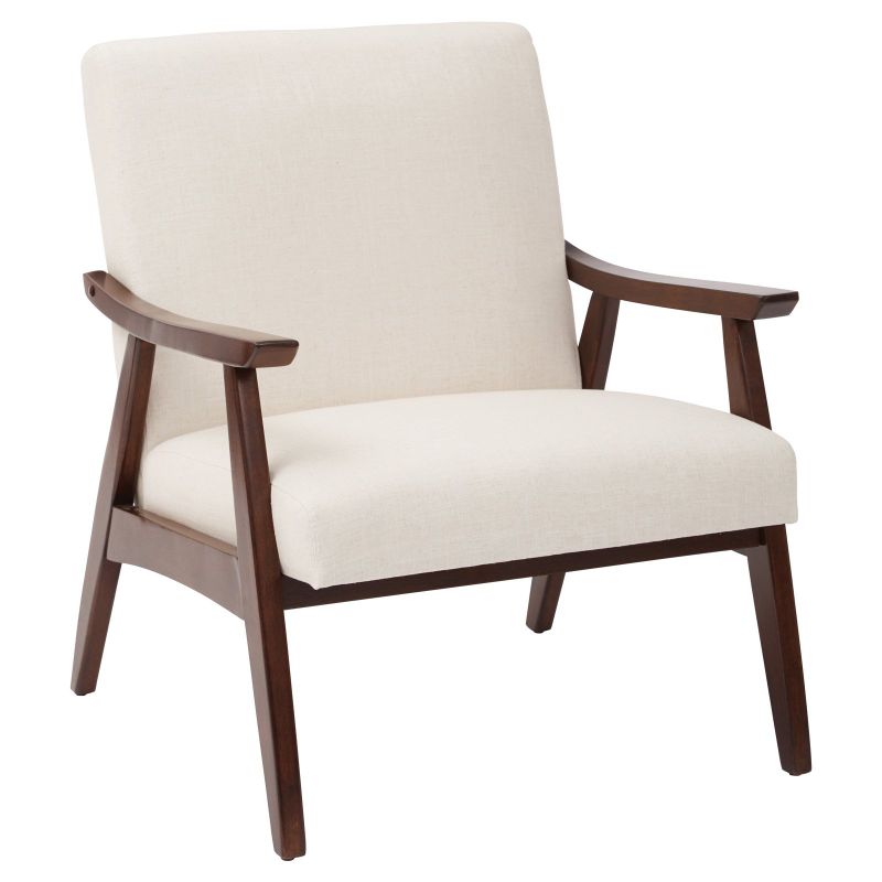 Photo 1 of Ave Six Davis Chair, Linen/Medium Espresso
**MISSING HARDWARE***