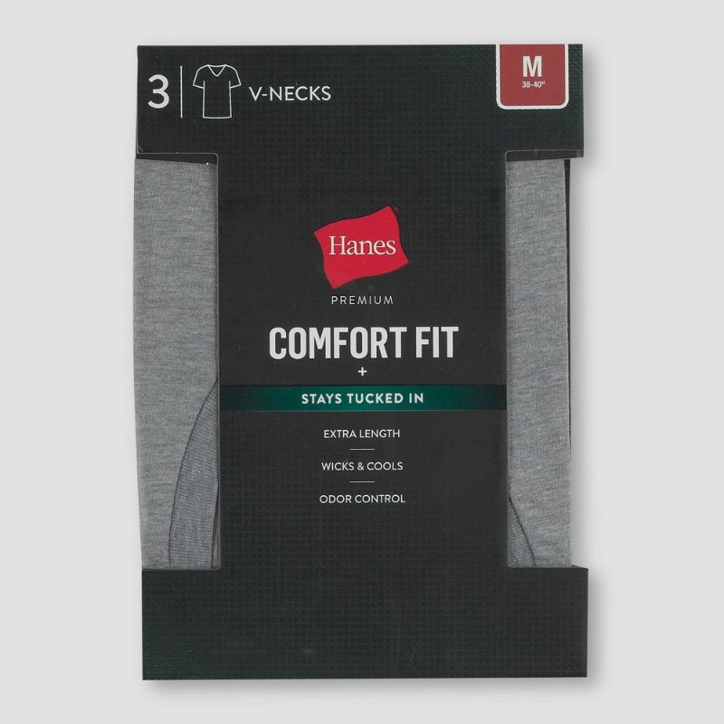 Photo 3 of BUNDLE
Men' 4  Pack SHort SLeeve Crew Neck UnderShirt - Goodfellow & Co™
Hanes Premium Black Label Men's V-Neck Undershirt 3pk -

