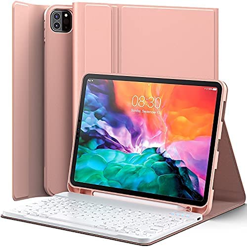 Photo 1 of Keyboard Case for 2021 3rd Gen iPad Pro 11 inch 2020& 2018/iPad Air 4th Generation 10.9 2020 – Leather Folio Smart Cover with Detachable Keyboard Compatible with iPad 10.9”/ iPad 11”?1st/2nd/3rd)
