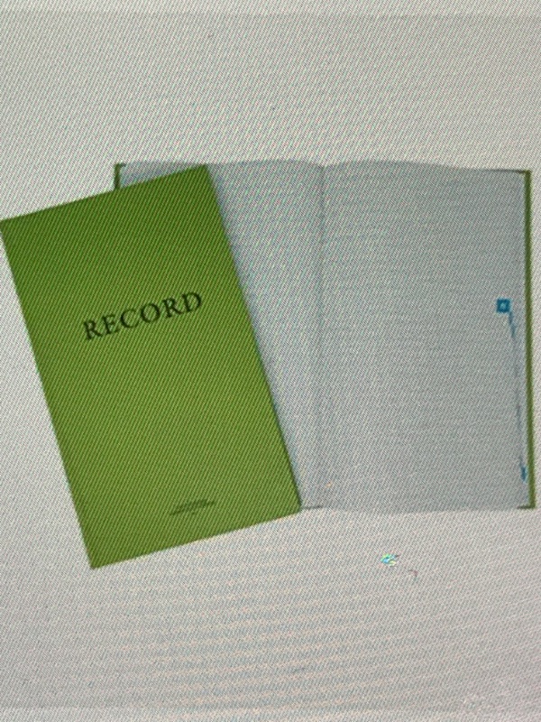 Photo 1 of GREEN MILITARY LOG BOOK LARGE 8.5X14" 288 PAGES 