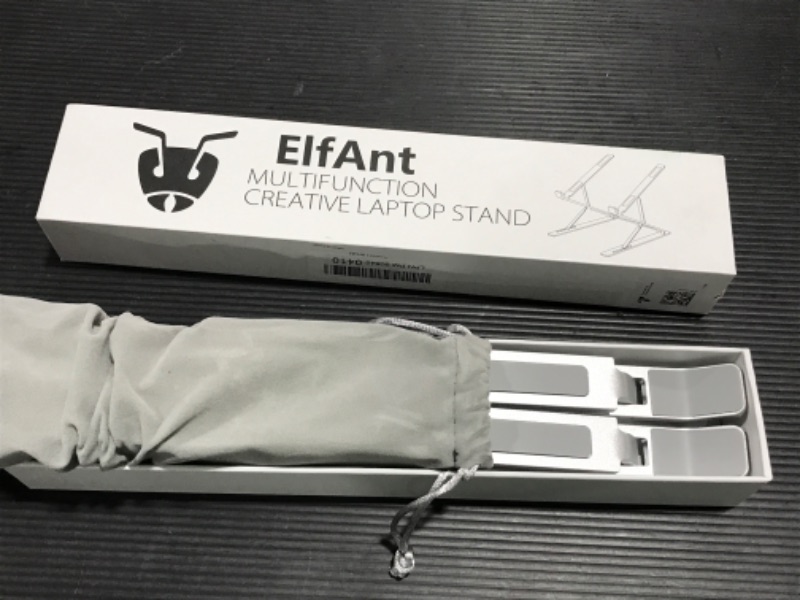 Photo 2 of ElfAnt Laptop Stand Adjustable Portable Aluminum for 10" - 17" Laptop Tablet