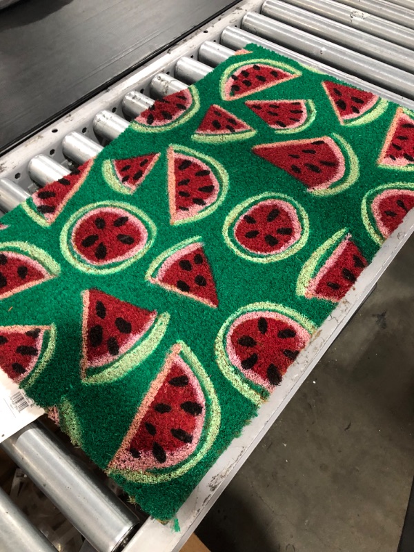 Photo 2 of 1'6x2'6 Watermelon Doormat Green - Sun Squad
