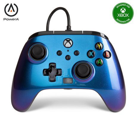 Photo 1 of PowerA Officially Licensed Microsoft: Wired Controller - Nebula Blue (Xbox One)
