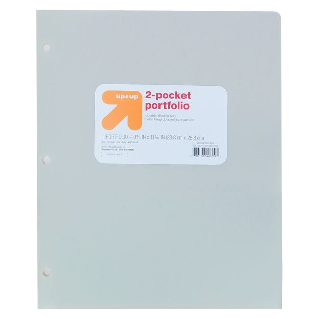 Photo 1 of (10 Pack) 2 Pocket Plastic Folder Gray - up & up™

