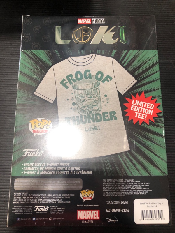 Photo 2 of Funko POP! Marvel: Loki T-Shirt Frog of Thunder large 