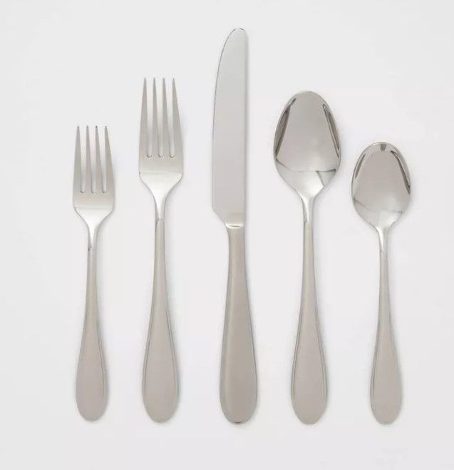 Photo 1 of 20pc Luxor 18/10 Stainless Steel Flatware Set - Threshold Signature™

