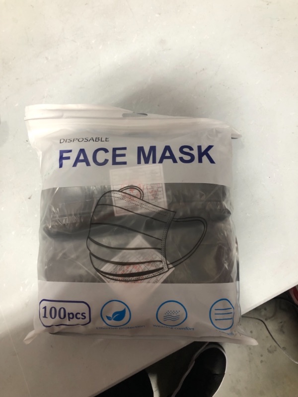 Photo 1 of 100Pcs Disposable Face Masks