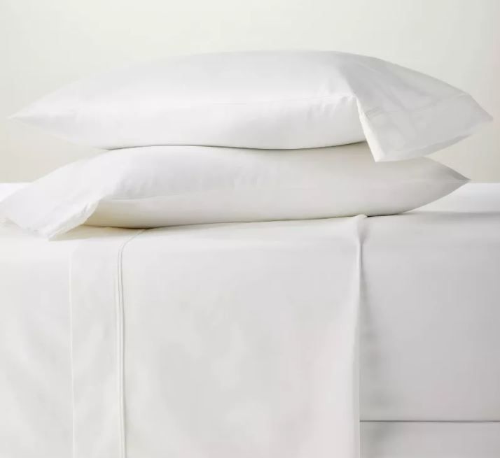 Photo 1 of 800 Thread Count Solid Sheet Set - Threshold Signature™-Queen ***Missing Fitted Sheet and Pillowcases


