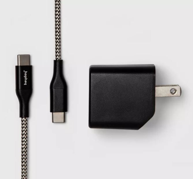 Photo 1 of heyday™ 2-Port USB-A USB-C Wall Charger with 6 USB-C to USB-C Braided Cable

