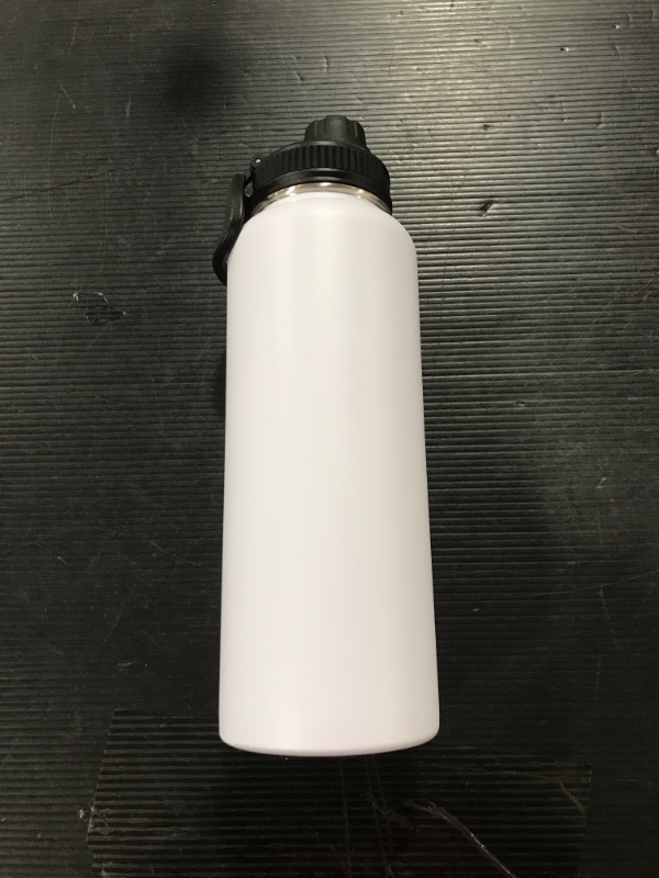 Photo 1 of 10" WHITE METAL WATER BOTTLE