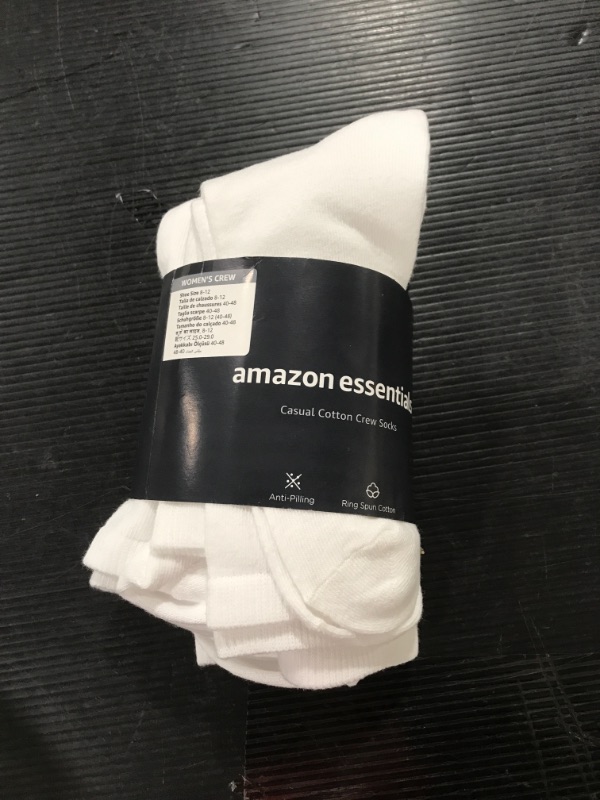 Photo 1 of Amazon Essentials Women's Casual Crew Socks, Pack of 6

