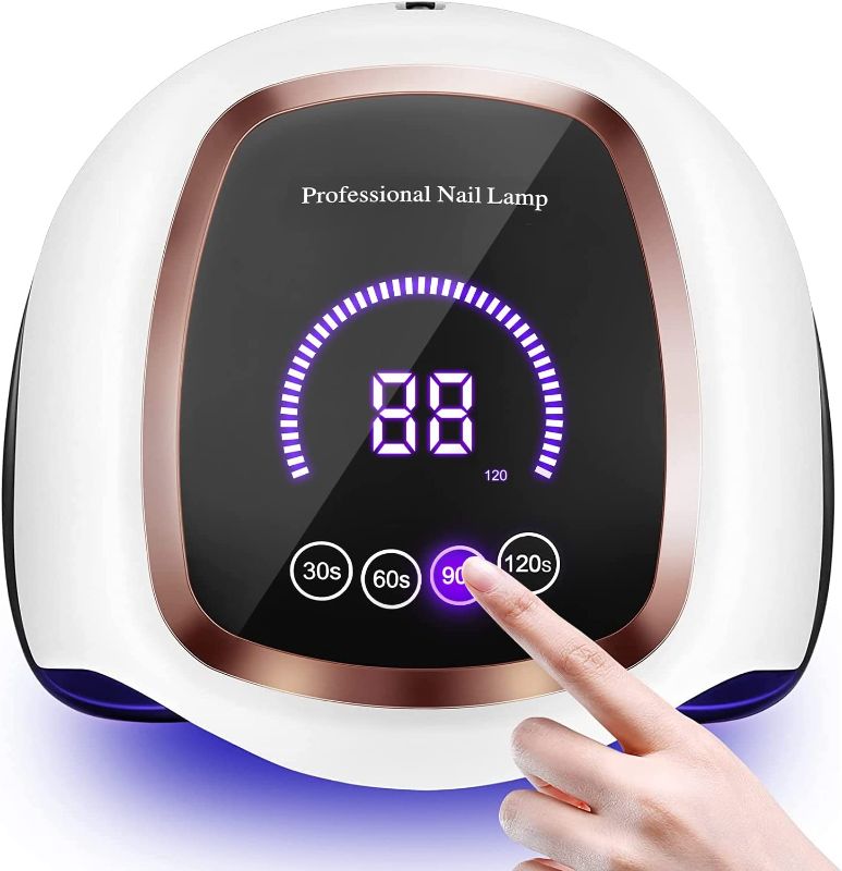 Photo 1 of UV LED Nail Lamp, Gugusure Nail Curing Lamps for Home & Salon, Led Nail Dryer for Gel Polish with Automatic Sensor/4 Timer Setting, Professional Nail Art Tools for Fingernail and Toenail Nail
