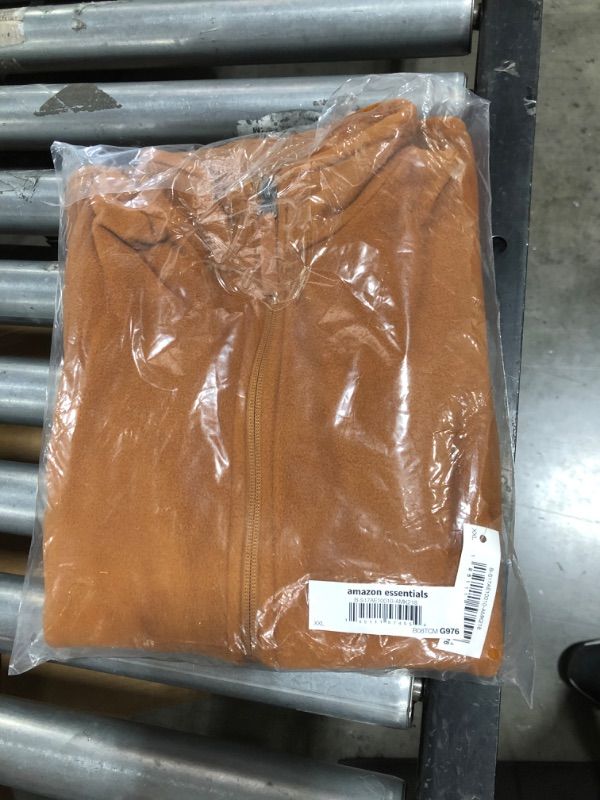 Photo 2 of Amazon Essentials Boys' Polar Fleece Full-Zip Mock Jacket, Light Brown, size 2t