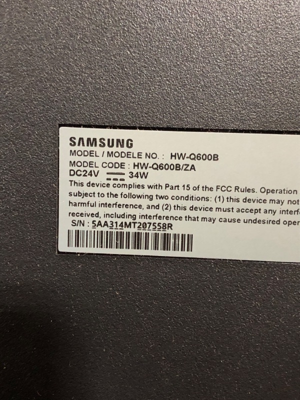 Photo 3 of Samsung HW-Q600B 3.1.2ch Soundbar w/Dolby Audio 2022