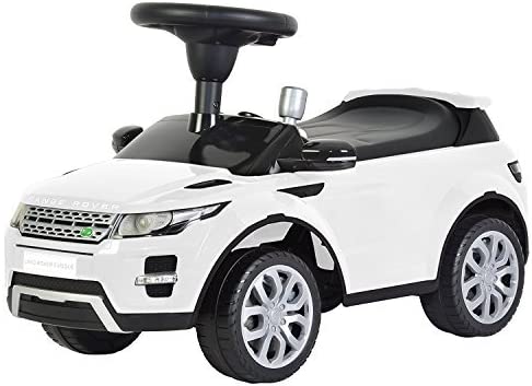 Photo 1 of Evezo Range Rover Evoque, Ride-On Toy Car for Kids, Full Steering, Adult Push, Licensed (White)

