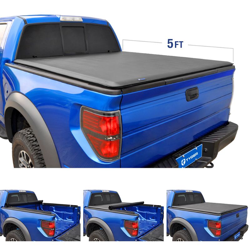 Photo 1 of 2015 Toyota Tacoma Tyger T1 Soft Roll up Tonneau Cover
