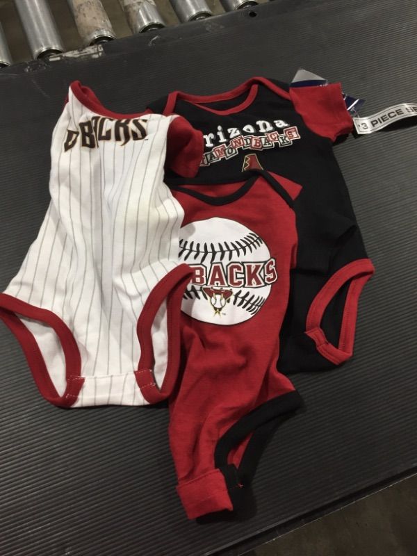 Photo 2 of MLB Arizona Diamondbacks Baby Boys' Pinstripe 3pcs - 12 MONTHS SIZE 