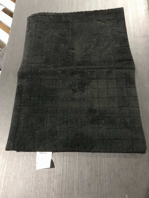 Photo 2 of 17"x24" Velveteen Grid Memory Foam Bath Rug - Room Essentials™

