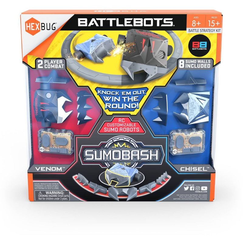 Photo 1 of HEXBUG BattleBots SumoBash Robots Remote Control Customizable Robot Sumo Style Gameplay Toy for Kids Ages 8 and up
