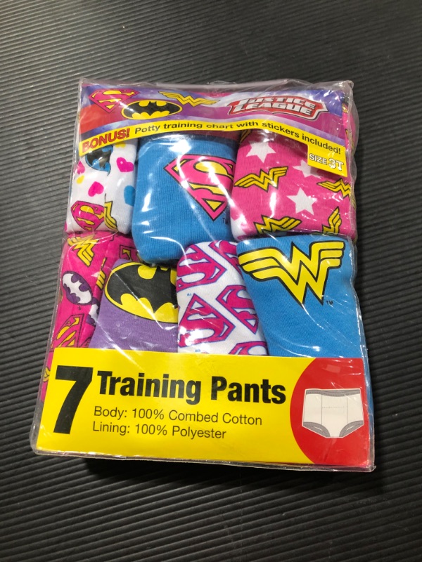 Photo 2 of DC Comics Baby Justice League Potty Training Pants Multipack - SIZE 3T 
