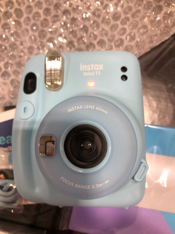 Photo 3 of FUJIFILM INSTAX Mini 11 Instant Film Camera Bundle (Sky Blue)