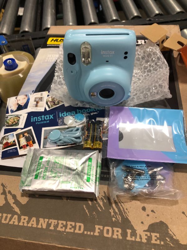 Photo 2 of FUJIFILM INSTAX Mini 11 Instant Film Camera Bundle (Sky Blue)