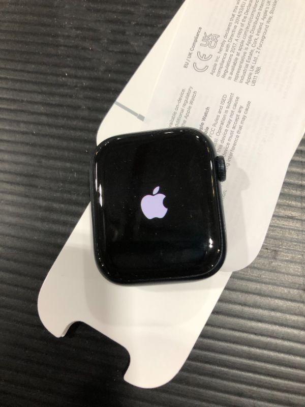 Photo 3 of Apple Watch Series 7 [GPS 45mm] Smart Watch w/ Midnight Aluminum Case with Midnight Sport Band. Fitness Tracker, Blood Oxygen & ECG Apps, Always-On Retina Display, Water Resistant
