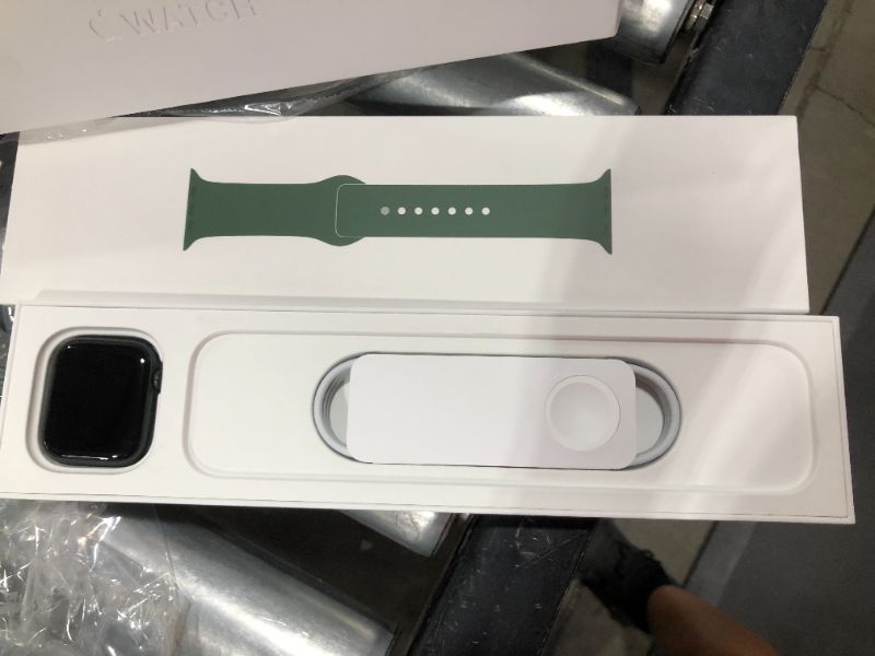 Photo 2 of Apple Watch Series 7 [GPS + Cellular 45mm] Smart Watch w/ Green Aluminum Case with Clover Sport Band. Fitness Tracker, Blood Oxygen & ECG Apps, Always-On Retina Display, Water Resistant
