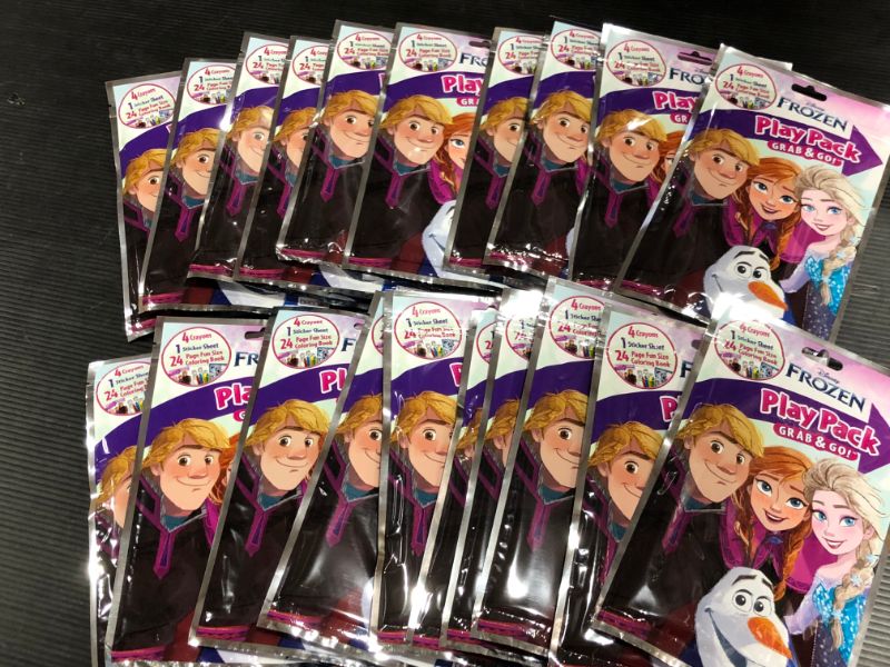 Photo 2 of Disney Frozen Play Pack Grab & Go, Coloring Book, Stickers, Crayons, Pack of 20
