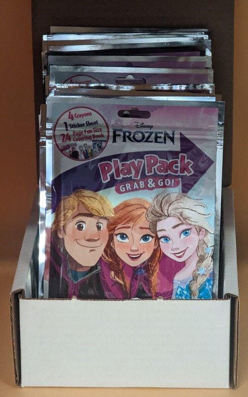 Photo 1 of Disney Frozen Play Pack Grab & Go, Coloring Book, Stickers, Crayons, Pack of 20
