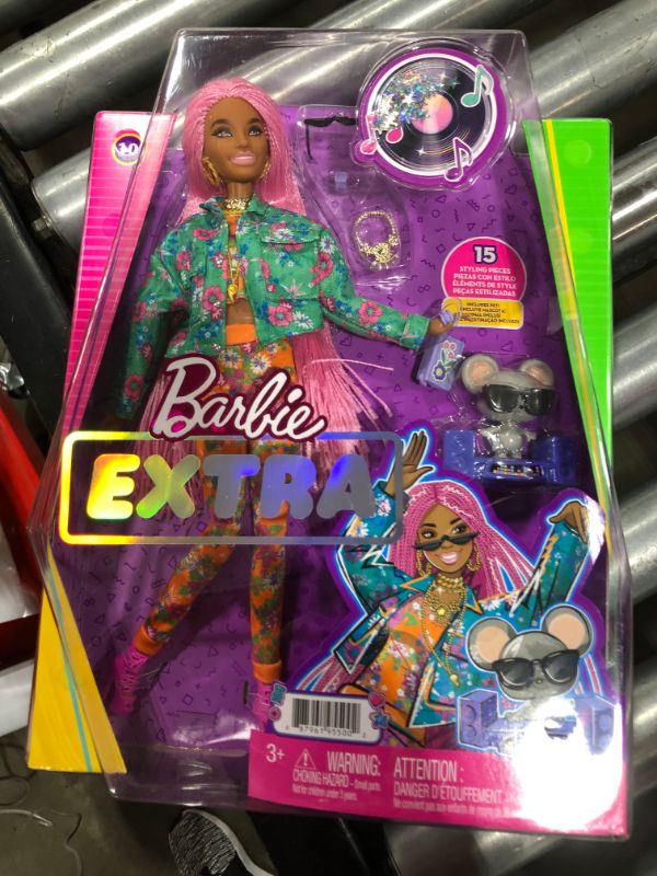 Photo 2 of Barbie Extra Doll - Pink Braids

