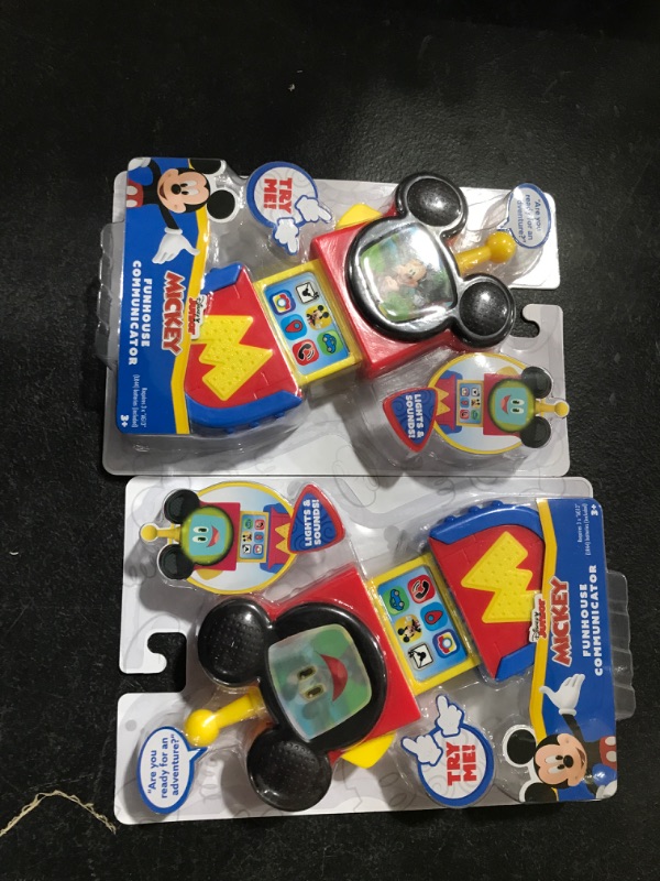 Photo 2 of Just Play Disney Junior Mickey Mouse Funhouse Communicator with Lights and Sounds Kids Toys for Ages 3 CONTAINS 2 