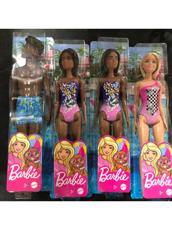 Photo 1 of A box lot of miscellanous Barbie dolls. Contains four 