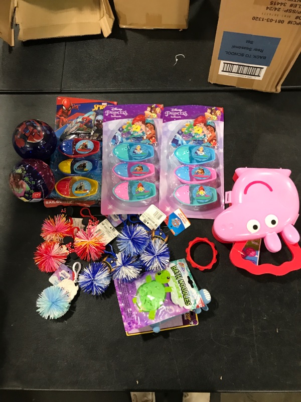 Photo 1 of A miscellanous box of children's toys. 