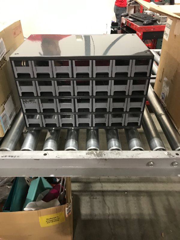Photo 1 of Akro-Mils 19715 28 Drawer Steel Parts Storage Hardware and Craft Cabinet