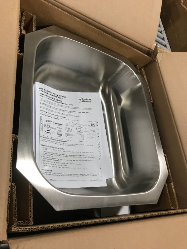 Photo 3 of American Standard 18SB6181600S.075 Portsmouth 18X16 ADA SB Sink W/Drain