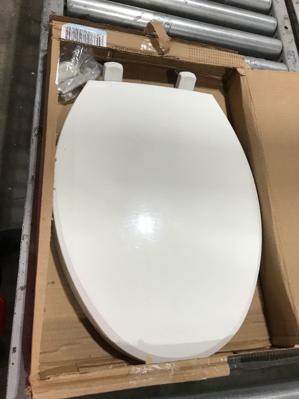Photo 3 of BEMIS 7600T 000 Heavy Duty Closed Front Toilet Seat with Cover that will never loosen