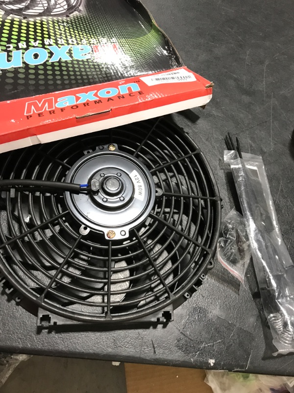 Photo 1 of 12" inch Slim Fan Push Pull Electric Radiator Cooling Fans 12V Mount Kit Unversal Black
