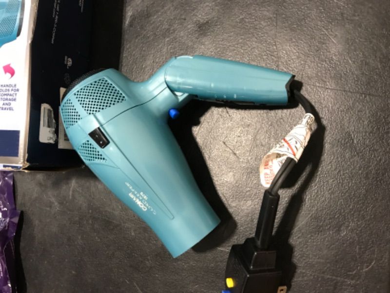 Photo 2 of 1875 W Ionic Conditioning Cord-Keeper Hair Dryer with Folding Handle 289N