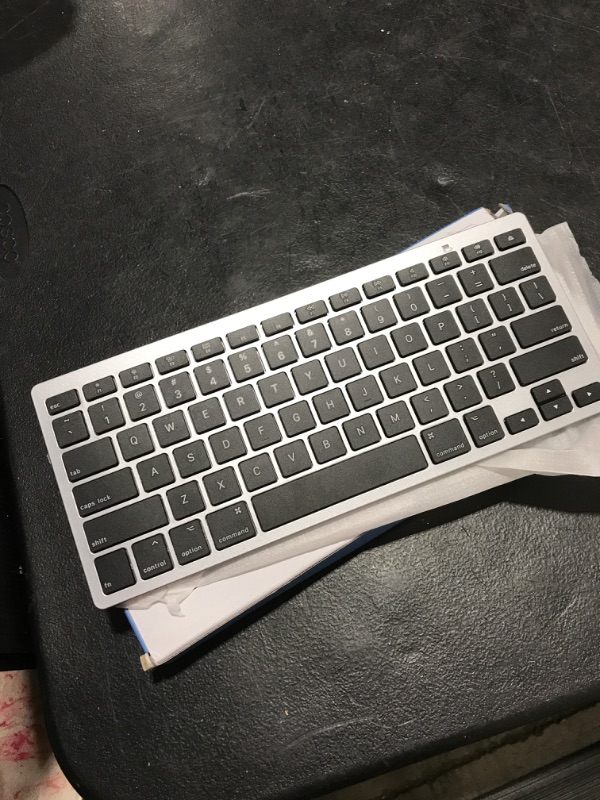 Photo 2 of Bluetooth Keyboard for Mac, OMOTON Compact Wireless Keyboard Compatible with MacBook Pro/Air, iMac, iMac Pro, Mac Mini, Mac Pro Laptop and PC, Grey
