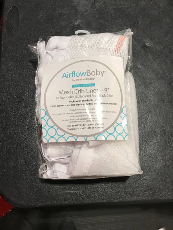 Photo 2 of AirflowBaby by BreathableBaby Mesh Crib Liner- White