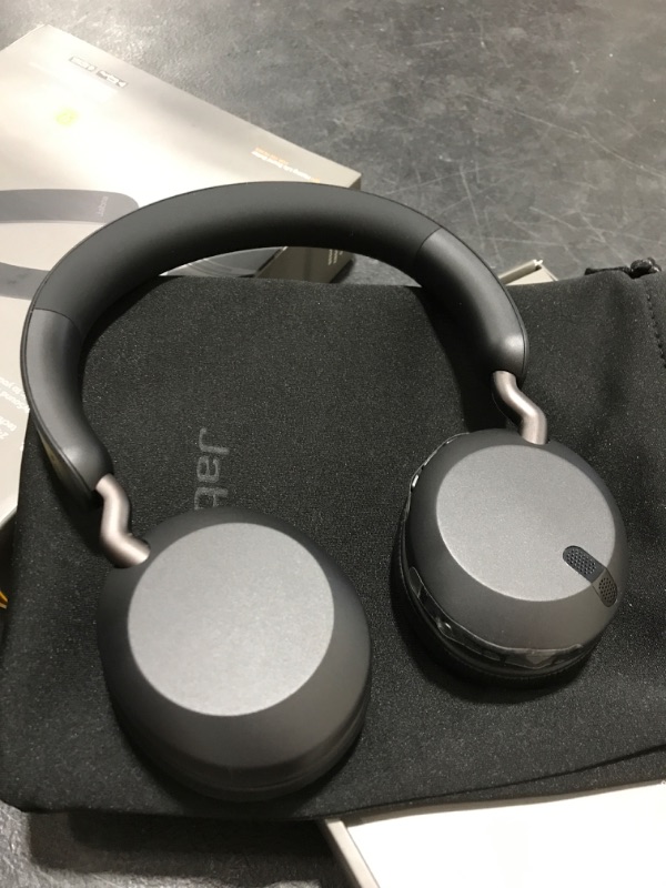 Photo 2 of Jabra - Elite 45H Wireless On-Ear Headphones - Titanium BLACK.