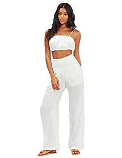 Photo 1 of BILLABONG Women's New Waves Stripe Pant, White, X-Large