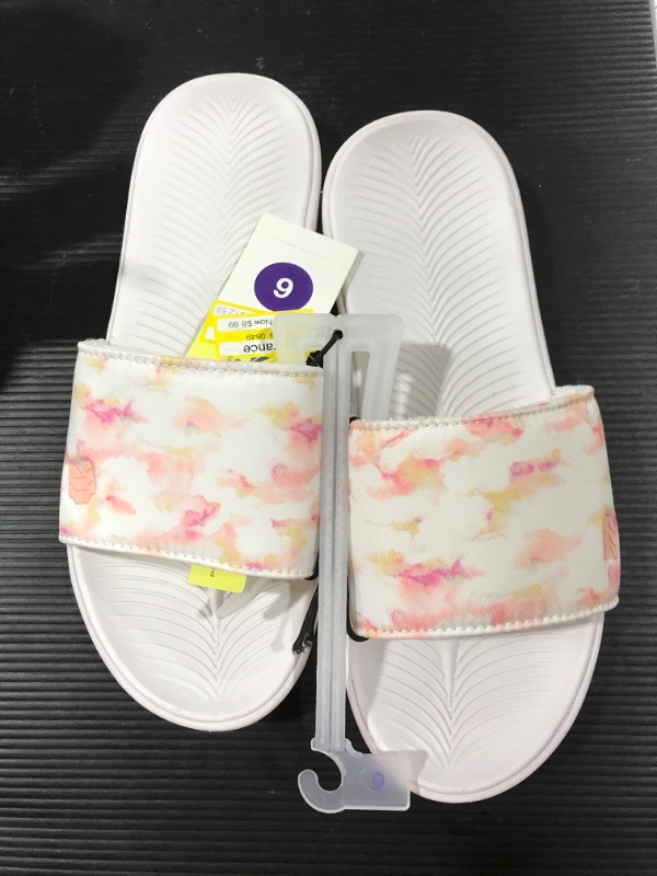 Photo 2 of [Size 6] Kids' Cypress Slip-on Slide Sandals - All in Motion White