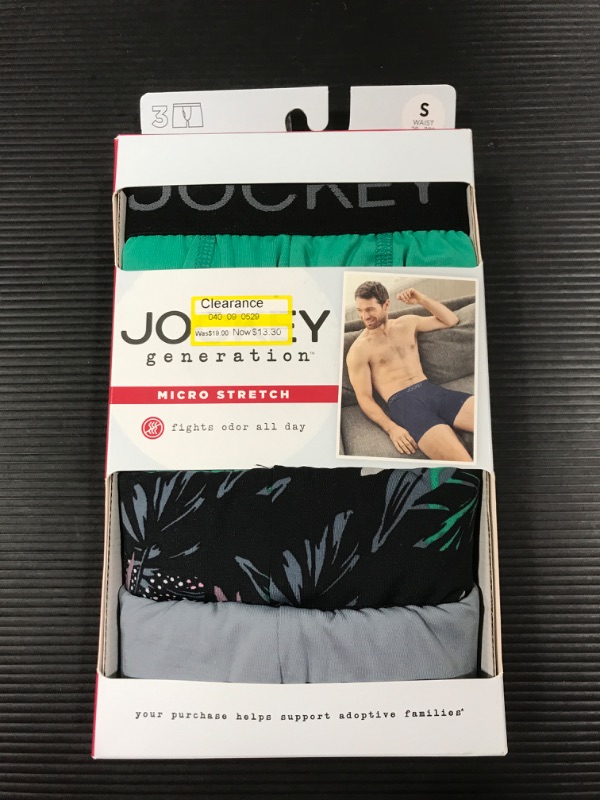 Photo 2 of [Size S] Jockey Generation™ Men' Micro Tretch Floral Print 3pk Boxer Brief 
